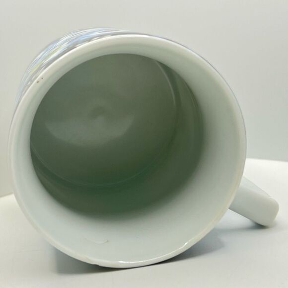 Barnes & Noble ~ 2006 Blue Floral Coffee Tea Mug Cup - Picture 3 of 5